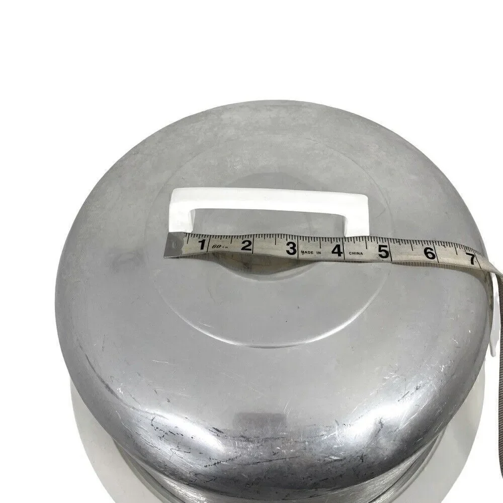 Vintage Retro 1950’s 1960’s Aluminum 10” Round Cake Pie Carrier Platter 4.5x10
